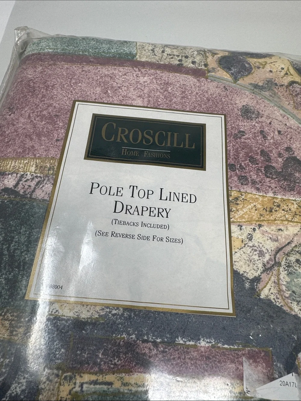 CROSCILL POLE TOP LINED DRAPERY PAIR PANELS WITH TIEBACKS 82
